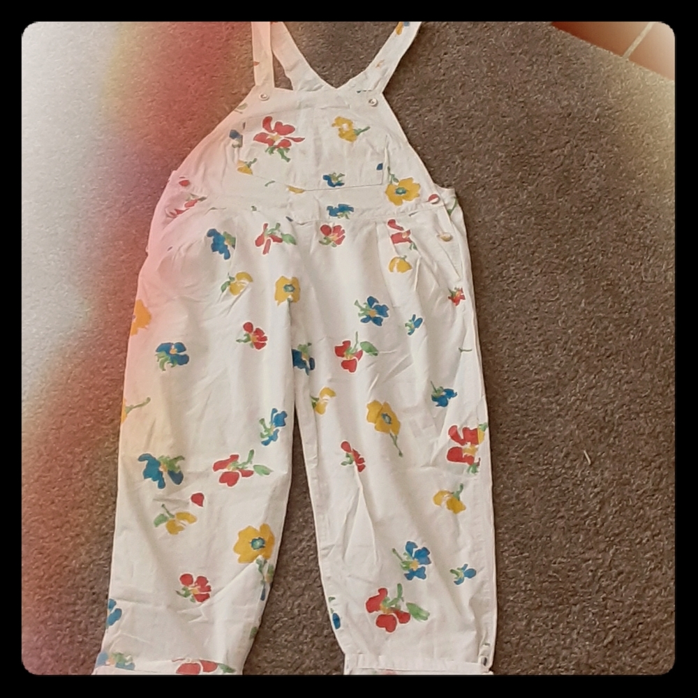 Floral patterned Overalls